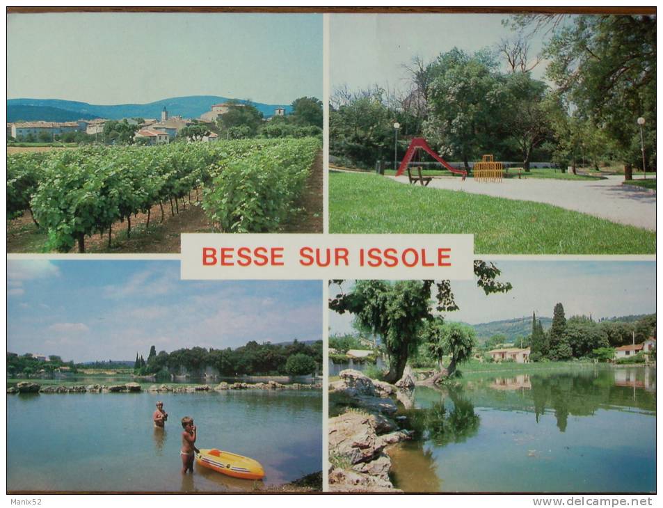 83 - BESSE-sur-ISSOLE - Vue Générale - Le Parc - Le Lac. (Multivues) - Besse-sur-Issole