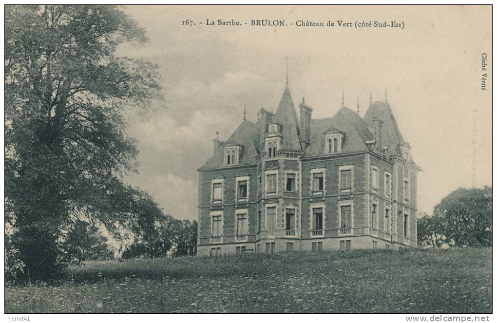 BRULON - Château De Vert (coté Sud Est) - Brulon