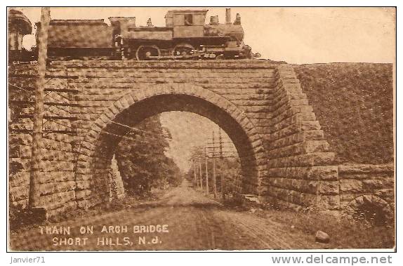 Train On Argh Bridge  Short Hills , N.d. - Springfield – Illinois