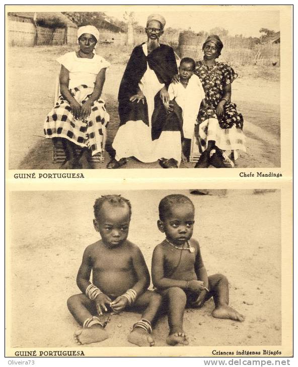 Carnet - Guinea - Guine Bissau -Guiné Portuguesa - 10 Postcards - Etnicos - Guinea-Bissau