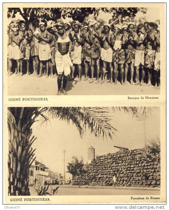 Carnet - Guinea - Guine Bissau -Guiné Portuguesa - 10 Postcards - Etnicos - Guinea-Bissau