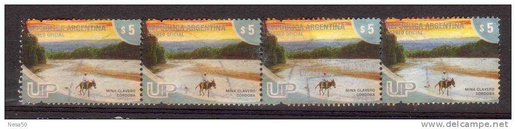 Argentinie 2008  Mi Nr 3229 UP 4x5$ Mina Clavero Cordoba  Donkey Ezel - Gebruikt