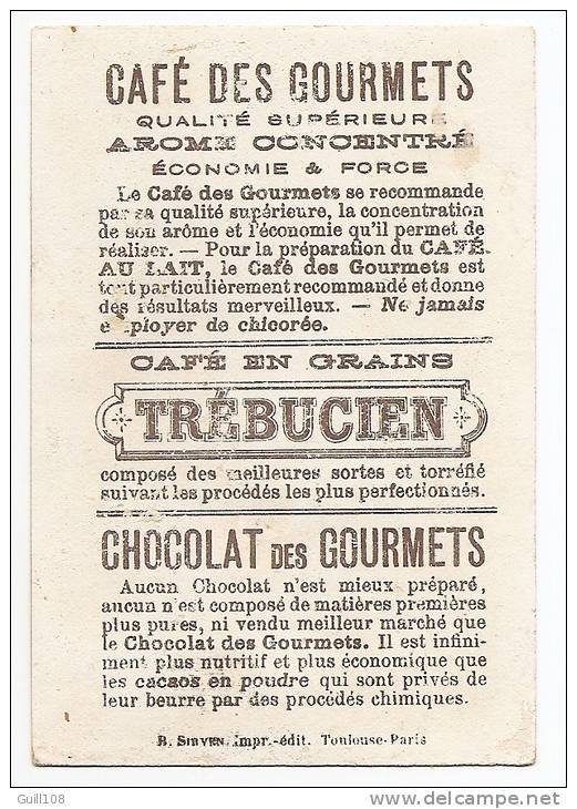 Chromo Chocolat Des Gourmets Trébucien Sirven Manoeuvre Du Gouvernail Enfant Marin Marine Bateau Voilier Navire A15-90 - Altri & Non Classificati