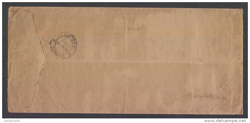 India 1954  METER FRANK Cover To United States Of America # 30816 Inde Indien - Covers & Documents