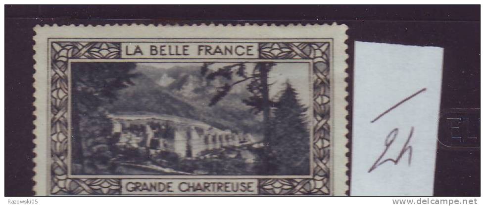 FRANCE. TIMBRE. VIGNETTE. CINDERELLA. BELLE FRANCE...............GRANDE CHARTREUSE - Tourisme (Vignettes)