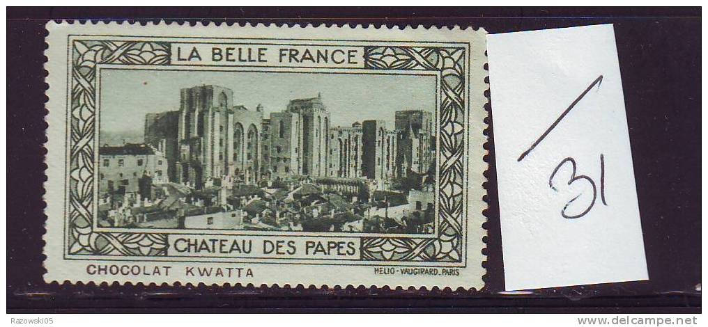 FRANCE. TIMBRE. VIGNETTE. CINDERELLA. BELLE FRANCE..............CHATEAU DES PAPES - Tourism (Labels)