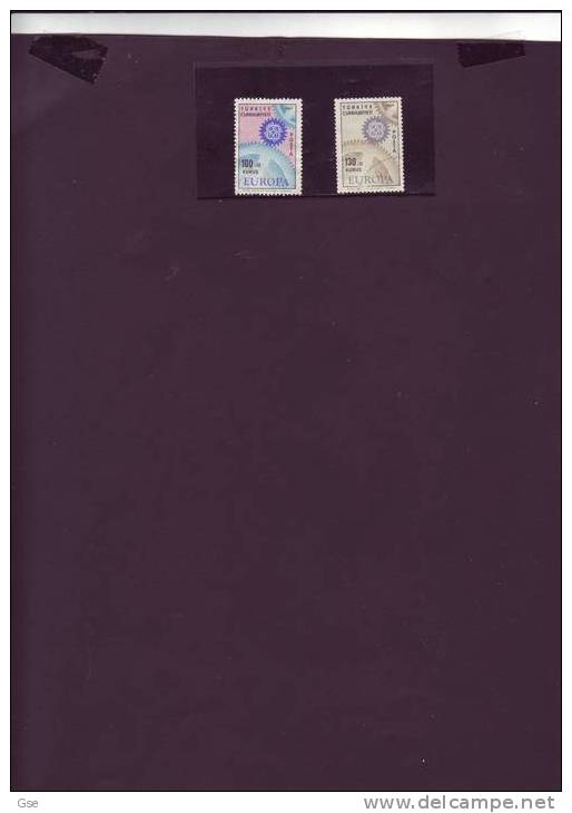 TURCHIA  1967- Yvert  1829/33° - Europa CEPT - Unused Stamps