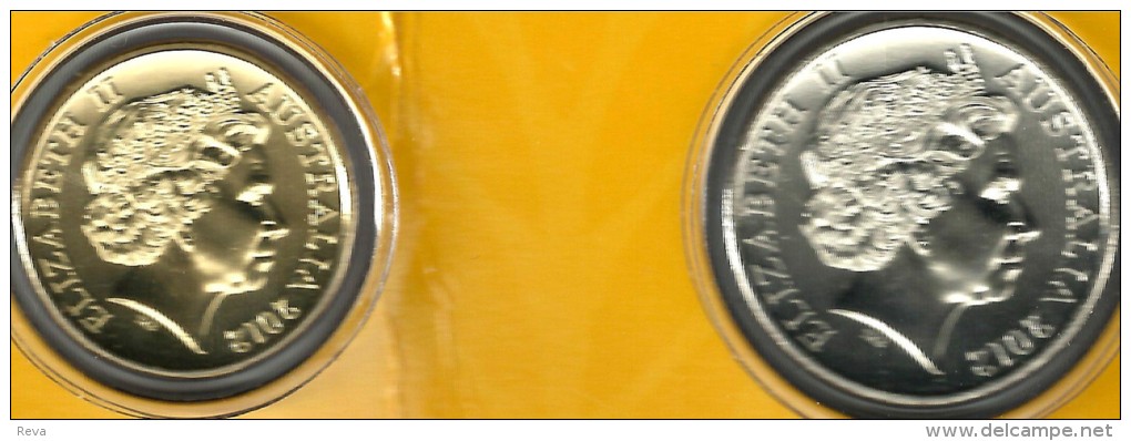 AUSTRALIA $1 & 20 CENTS  WHEAT FOOD  2012 ONE YEAR TYPE UNC  NOT RELEASED READ DESCRIPTION CAREFULLY !!! - Ongebruikte Sets & Proefsets