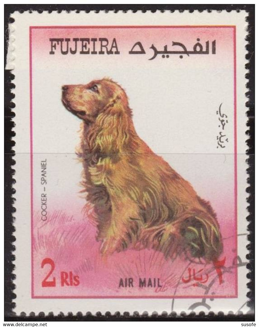 Fujeira 1970 Michel 605A Sello * Fauna Perro Cocker Spaniel (Canis Lupus Familiaris) Faune Dogs Chiens Air Mail PA48B - Fujeira