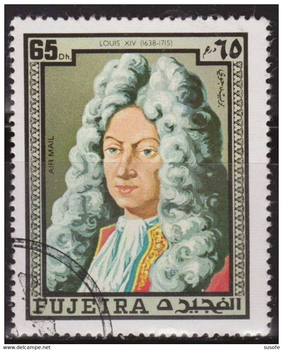 Fujeira 1972 Michel 1193A Sello * Reyes Franceses Luis XIV (1638-1715) Air Mail Fuyaira Fujairah Stamps Timbre - Fujeira