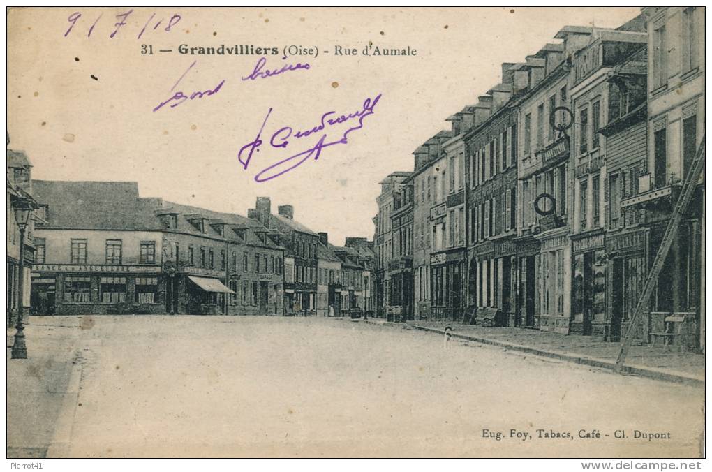 GRANDVILLIERS - Rue D'Aumale - Grandvilliers