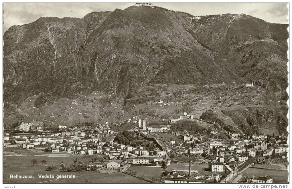 Bellinzona - Veduta Generale            1941 - Bellinzone