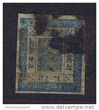 Nepal 1890-98, Michel Nr 7 Used, With Complete Corners! - Nepal