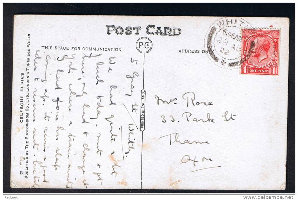 RB 801 - 1922 Celesque Postcard Tin Ghaut Whitby - Good Postmark - Whitby