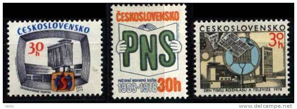 CS 1978 Mi 2466-8 Yt 2296-8 ** - Unused Stamps
