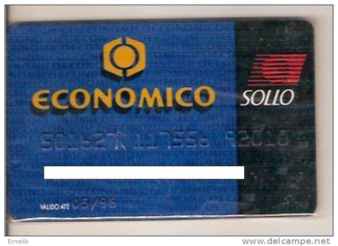 CC043 BRAZIL BANK CARD BANCO ECONÔMICO  SOLLO 1996 - Carte Di Credito (scadenza Min. 10 Anni)