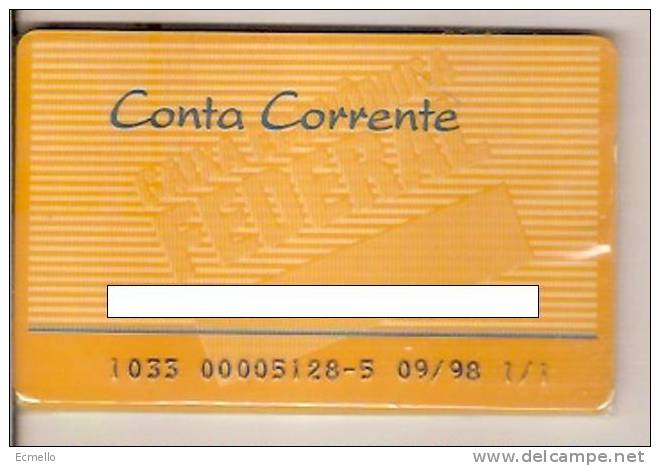 CC082 BRAZIL BANK CARD CAIXA ECONÔMICA FEDERAL CONTA CORRENTE 1998 - Cartes De Crédit (expiration Min. 10 Ans)