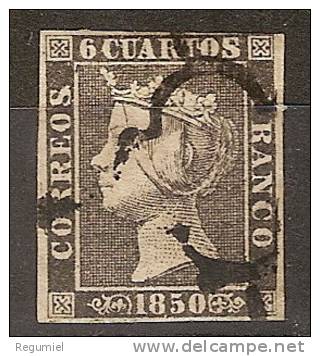 España U 0001a (o) Isabel II. 1850. Foto Exacta - Usados