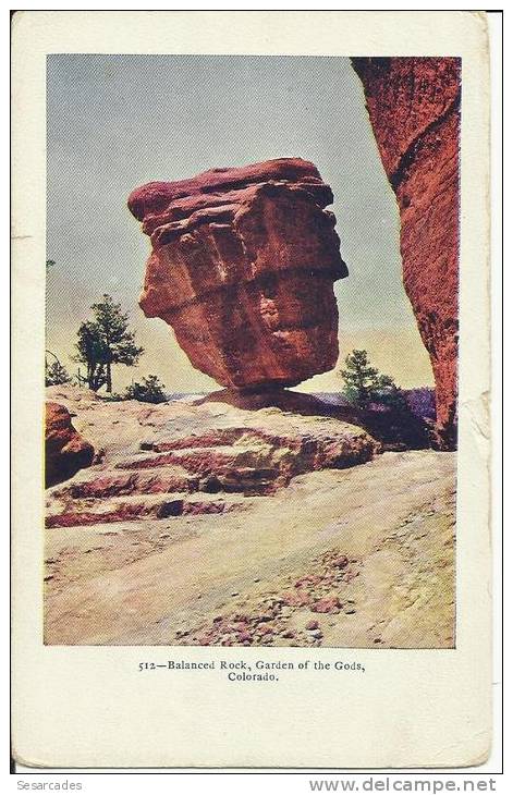 CPA - BALANCED ROCK, GARDEN OF THE GODS - Colorado Springs