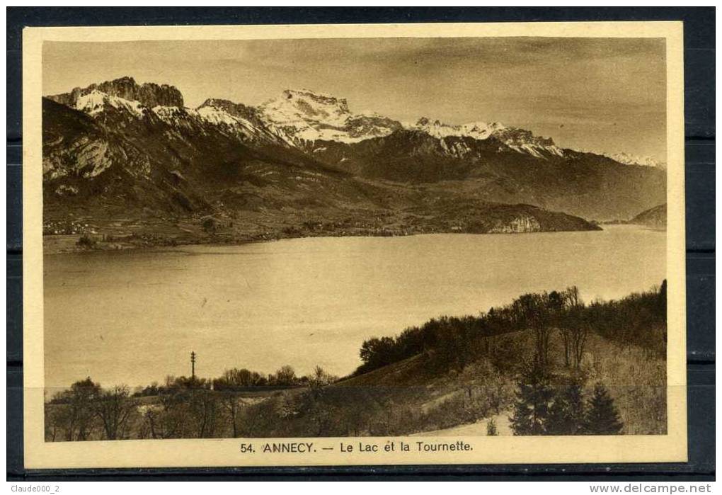 ANNECY . Le Lac Et La Tournette .  Voir Recto - Verso    (P111) - Annecy