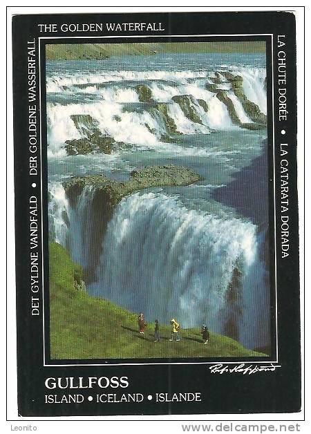 Island Gullfoss The Golden Waterfall 1992 - Islande