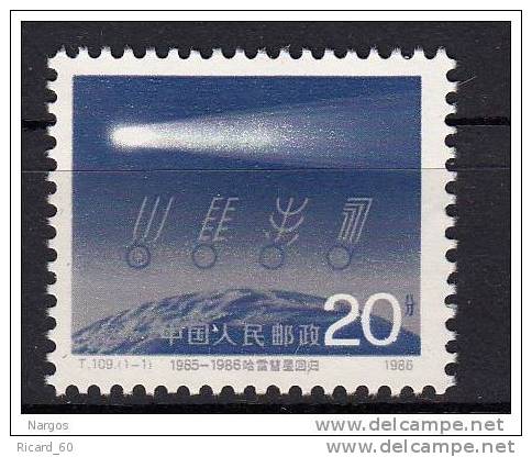 Timbres De Chine Neufs N°2772**, 1986, Passage De La Comète De Halley - Nuovi