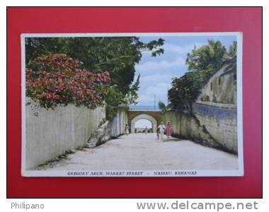 Nassau Bahamas  -- Gregory Arch  Market Street   Vintage Wb = =  =ref 346 - Bahamas