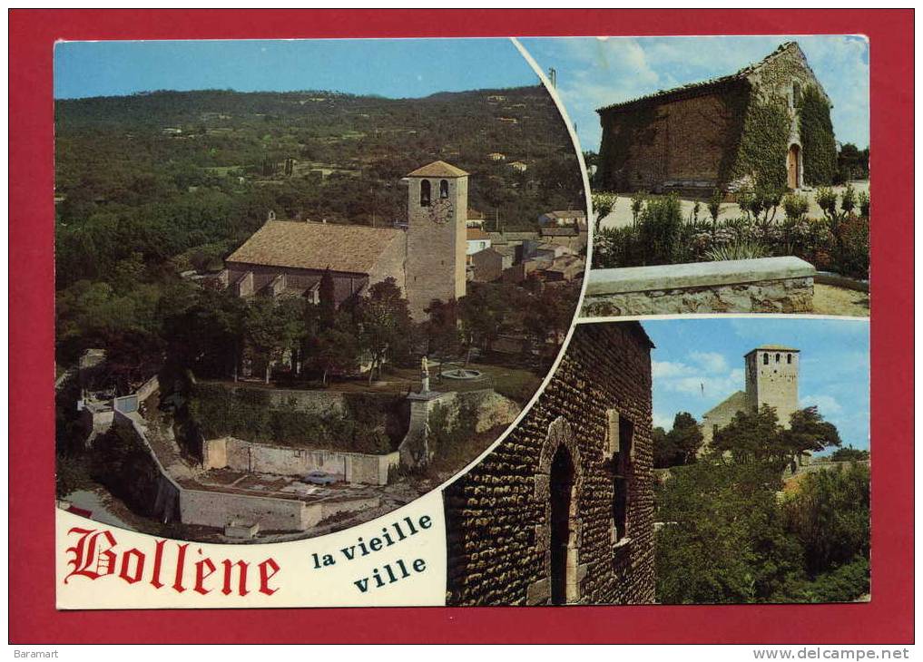 84 BOLLENE   LA VIEILLE  VILLE   MULTIVUE Cpsm Jolie Carte - Bollene