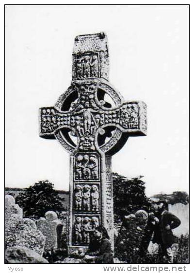 Monasterboice Co Louth, The Cross Of Muiredach From The Book "Monuments In The Past", Croix - Louth