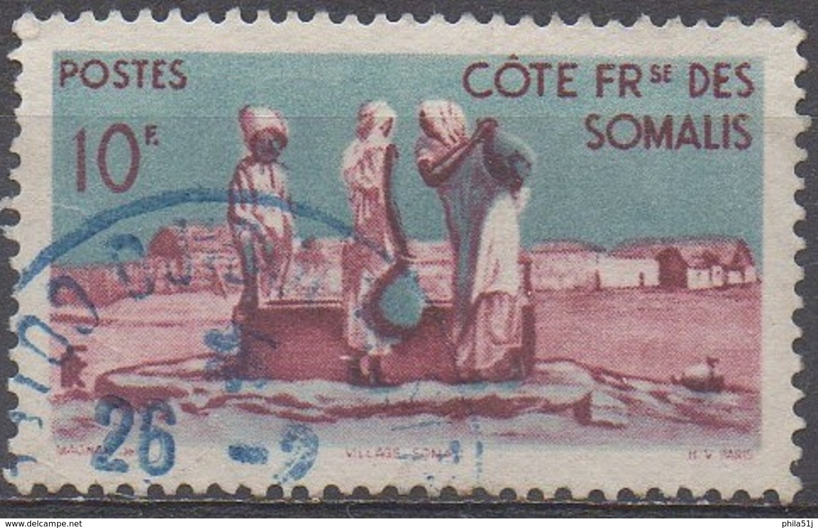 COTE  DES  SOMALIES  N°279__OBL VOIR  SCAN - Oblitérés