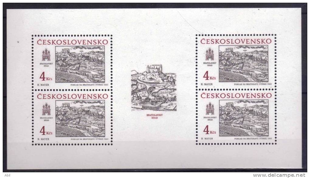 Tchécoslovaquie 1987 N°Y.T. ;  Feuillets Du 2739 Et 2740** - Blocks & Sheetlets