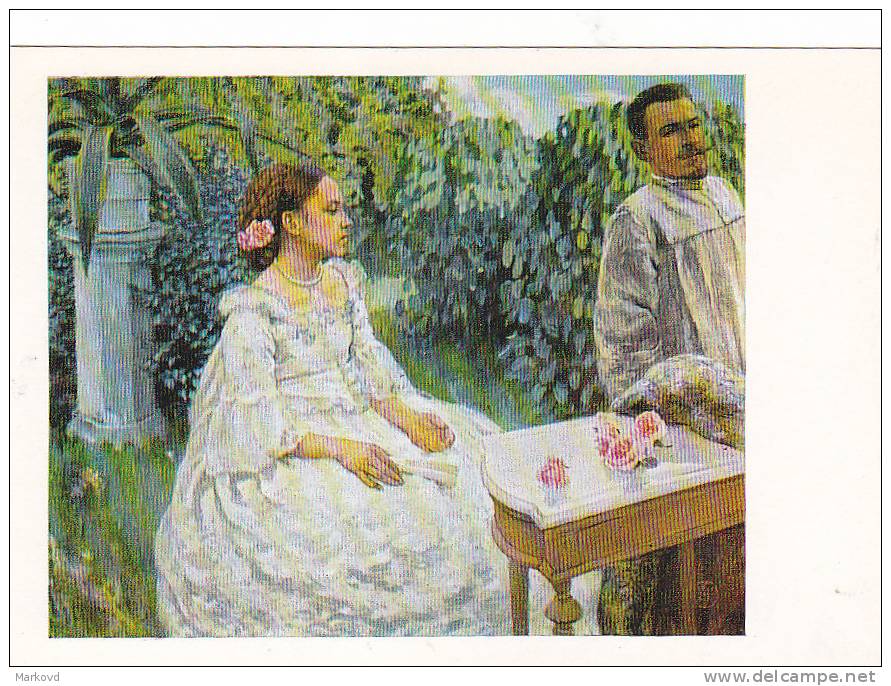 00696 Self-portrait With Sister Artist Borisov-Musatov - Pittura & Quadri