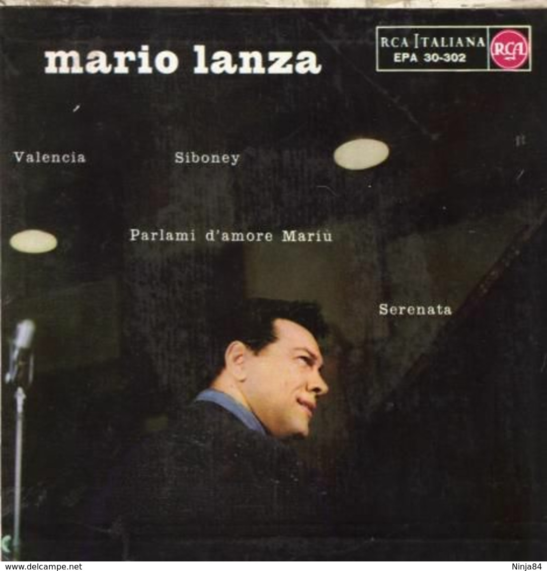 EP 45 RPM (7")  Mario Lanza  "  Valencia  "  Italie - Classical