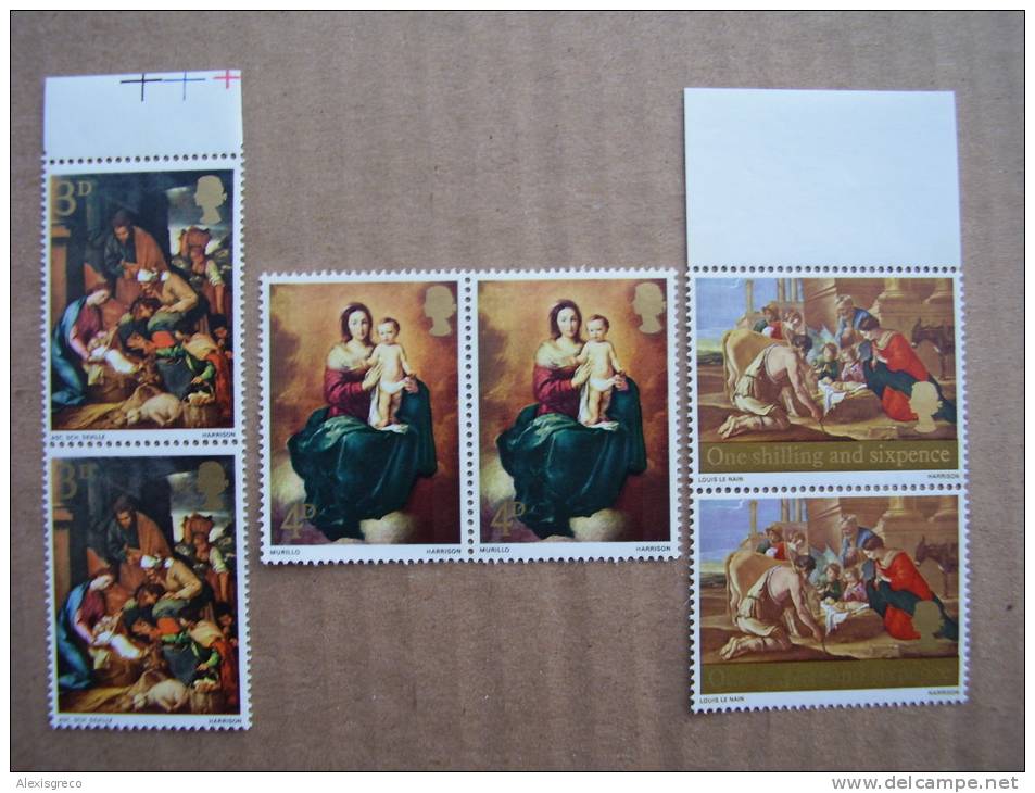 GB 1967  CHRISTMAS  Issue  MNH Full Set THREE VALUES. - Unused Stamps