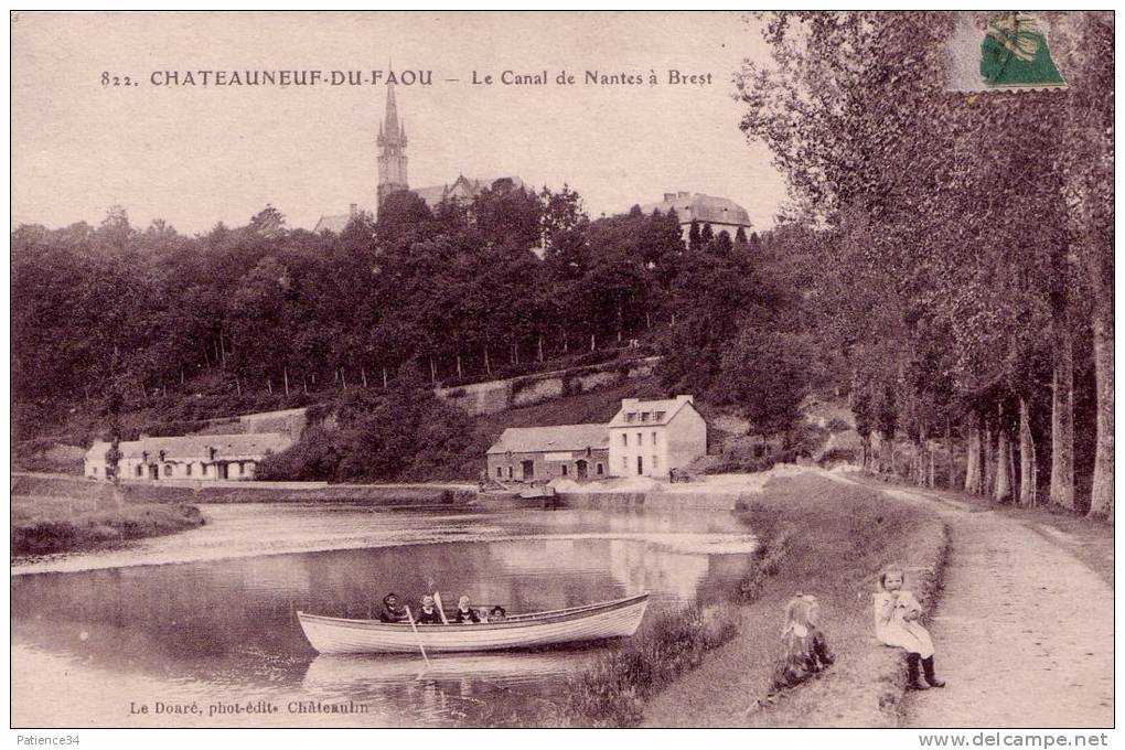 Département 29: CHATEAUNEUF DU FAOU - Le Canal De Nantes à Brest - Châteauneuf-du-Faou