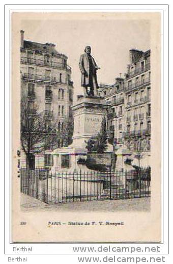 75 PARIS 14 - Statue De F. V. Raspail - Arrondissement: 14