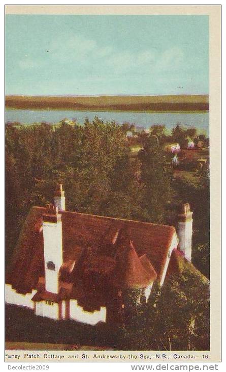 B4895 Saint Andrews By The Sea And Pansy Patch Cottage Not  Used Perfect  Shape - Autres & Non Classés