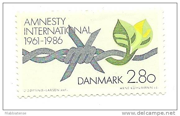 1986 - Danimarca 858 Amnesty International     ----- - Ungebraucht