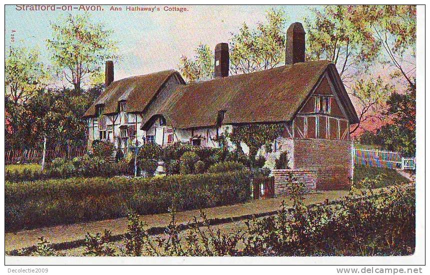 B4916 Stratford-on-Avon Ann Hathaways Cottage Not Used Perfect  Shape - Stratford Upon Avon