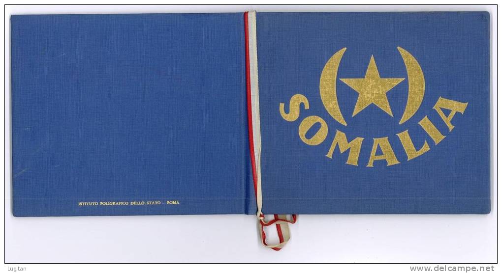 FILATELIA - SOMALI AFIS -  AMMINISTRAZIONE FIDUCIARIA ITALIANA - RARO FOLDER SPECIALE SERIE ANNI 1950/1951 LINGUELLATE - Somalia (AFIS)