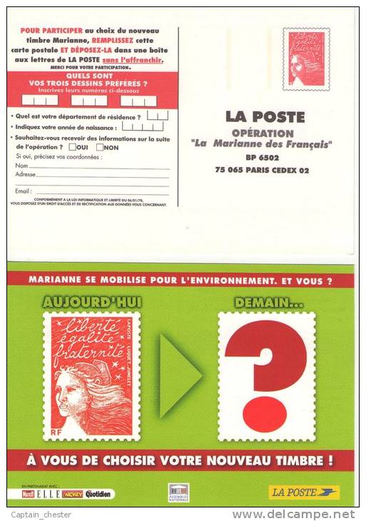 PAP -  Luquet RF " Opération La Marianne Des Français Salon Du Timbre 2004 " Neuf - Prêts-à-poster:Stamped On Demand & Semi-official Overprinting (1995-...)