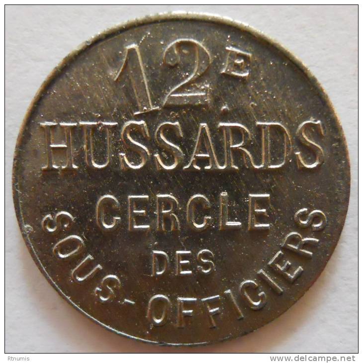 MILITAIRE MILITARIA Gray Auxonne 12ème Hussards 5 Centimes Elie Mil 10.4 - Monétaires / De Nécessité