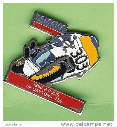 PINS MOTO YAMAHA 1980 P. PONS 1ER DAYTONA 750 - Motos