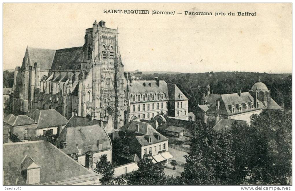 80 - SAINT RIQUIER - PANORAMA PRIS DU BEFFROI - Saint Riquier