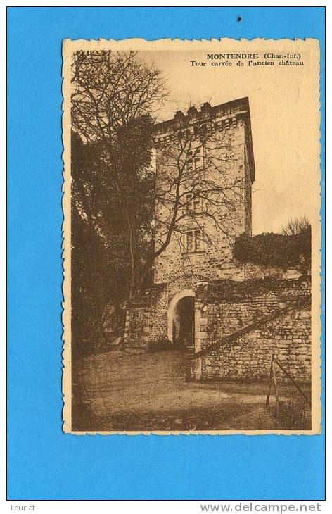 MONTENDRE - Tour Carrée De L'ancien Château - Montendre