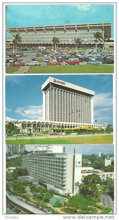 THREE Postcards Panama - Panama