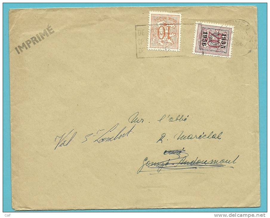 850+PRO654 Op Drukwerk (imprime) Met Stempel LEUVEN - Typo Precancels 1951-80 (Figure On Lion)