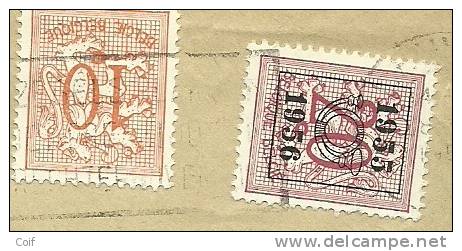 850+PRO654 Op Drukwerk (imprime) Met Stempel LEUVEN - Typo Precancels 1951-80 (Figure On Lion)