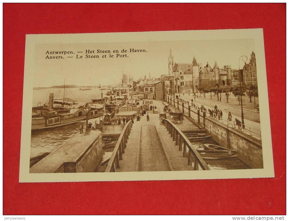 Antwerpen  - Anvers - Het Steen En De Haven - Le Steen Et Le Port   - ( 2 Scans ) - Antwerpen