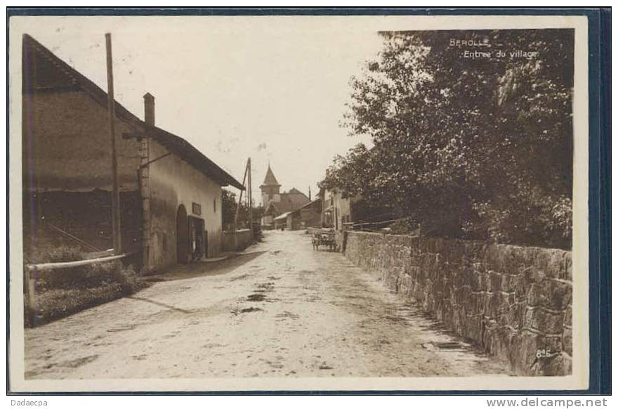 Berolle, Entrée Du Village, - Rolle